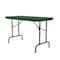 Correll Rectangle Heavy Duty Commerical Plastic Folding Table, 24" W, 48" L, 29" H, Blow Molded Plastic Top R2448-29 - alternate 1